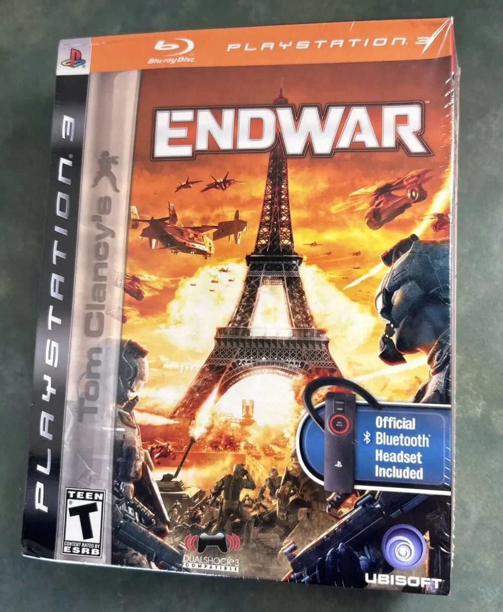 Tom Clancy’s EndWar PS3 Official Bluetooth Headset Bundle NEW SEALED READ 2008